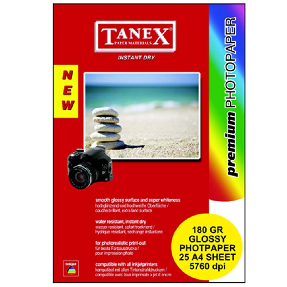 Tanex Fotoğraf Kağıdı Yaprak A4 180 gr (1 Adet)