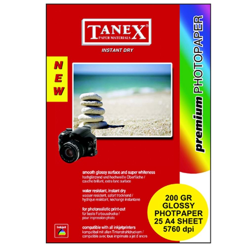 Tanex Fotoğraf Kağıdı Yaprak A4 200 gr (1 Adet)