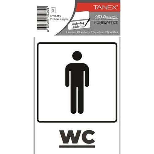 Tanex Bay Wc Uyarı Etiketi Uyr-115 (1 Adet)