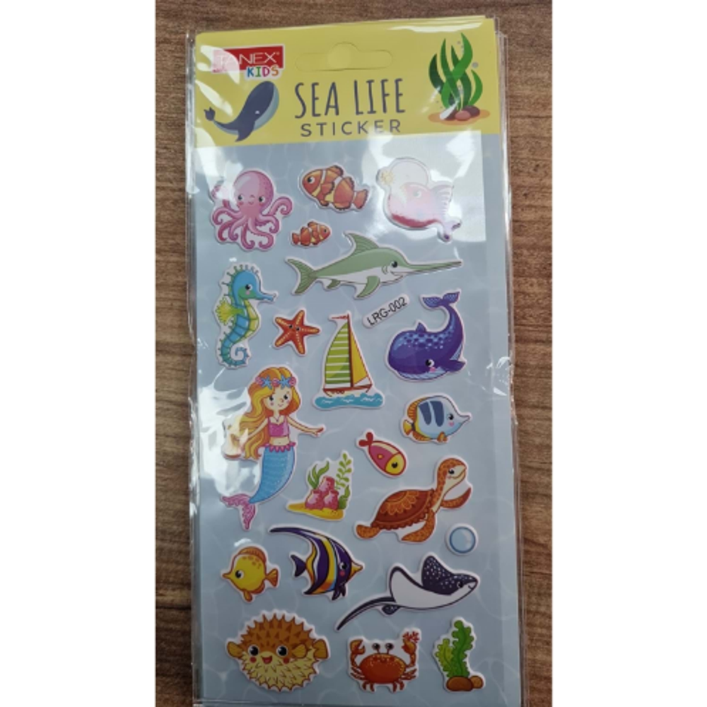 Tanex Sea life Sticxker-3 Puffy Etiketi 10 Ad.Tnx-5102