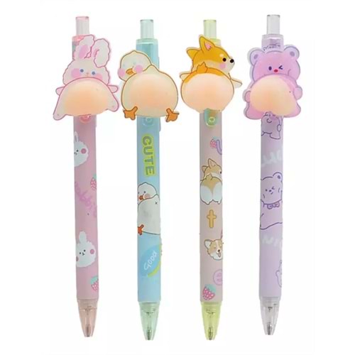 Unıck Color Versatil Kalem Cute Pink Klipsli 6769 (1 Adet)