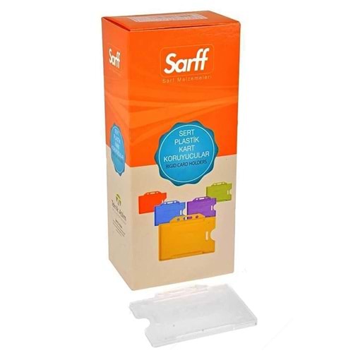Sarff Kart Kabı Muhafaza Yatay Beyaz 15323011 (1 Adet)