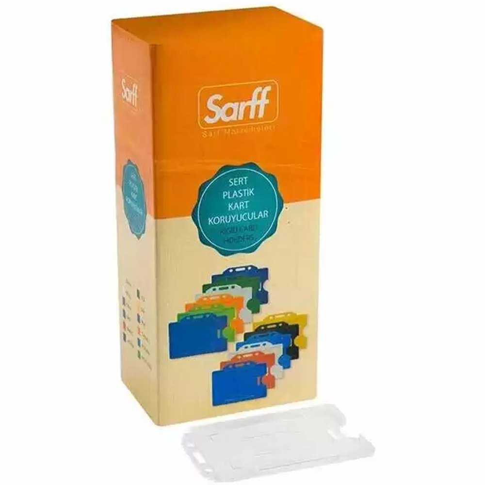 Sarff Kart Kabı Muhafaza Dikey Şeffaf 15323025 (1 Adet)