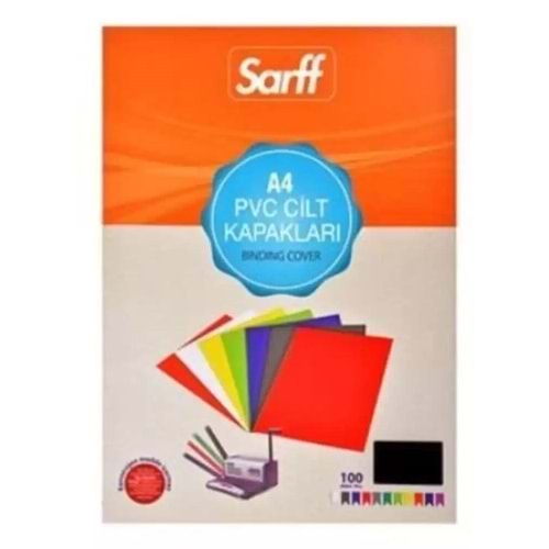Sarff Cilt Kapağı Plastik Opak A4 160 MIC Siyah 15201013 (1 Adet)