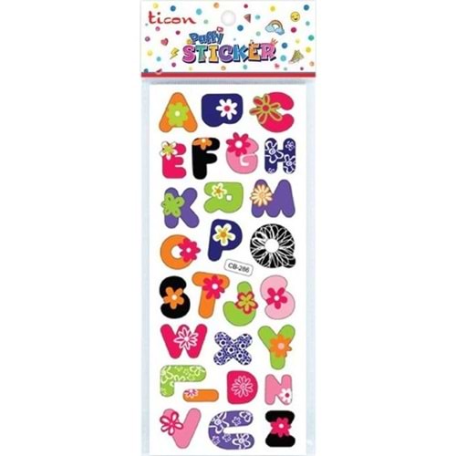 Ticon Puffy Sticker Harf Tps-005/1 (1 Adet)