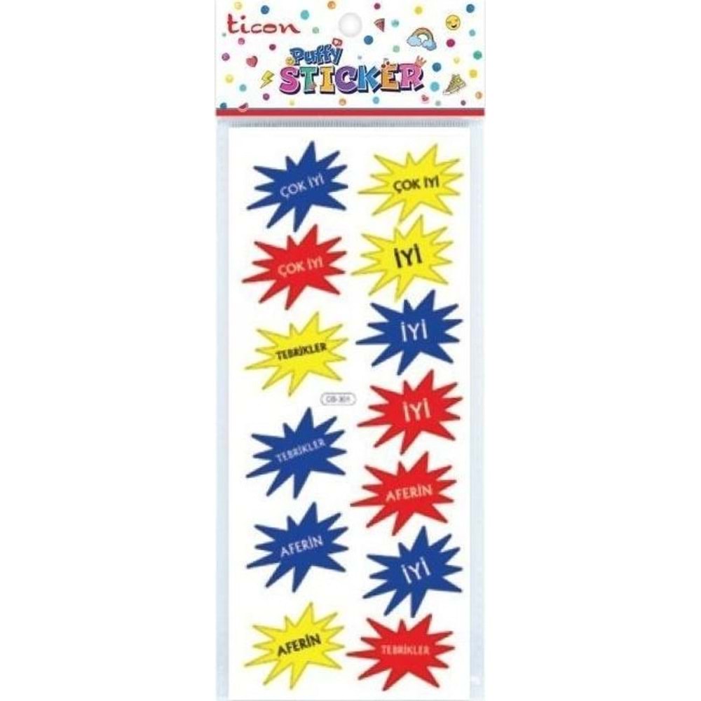 Ticon Puffy Sticker Aferin Tps-002/2 (1 Adet)