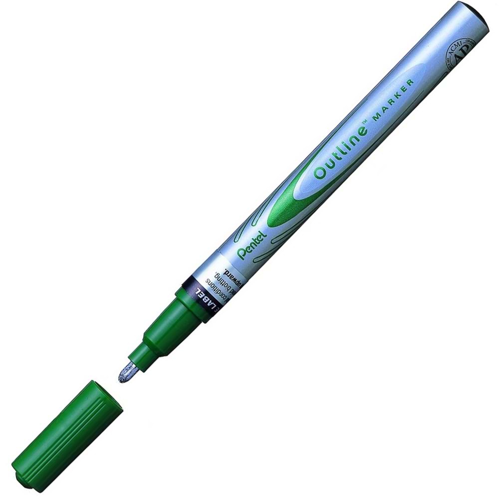 Pentel Markör Kontürlü Outline Paint Yeşil MSP60-ZD (1 Adet)