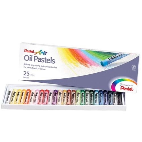 Pentel Pastel Boya Yağlı Karton Kutu 25 Lİ PHN-25