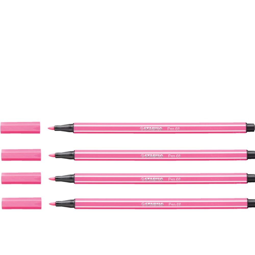 Stabilo Keçe Uçlu Boya Kalemi 1 MM Açık Pembe 68/17 (1 Adet)