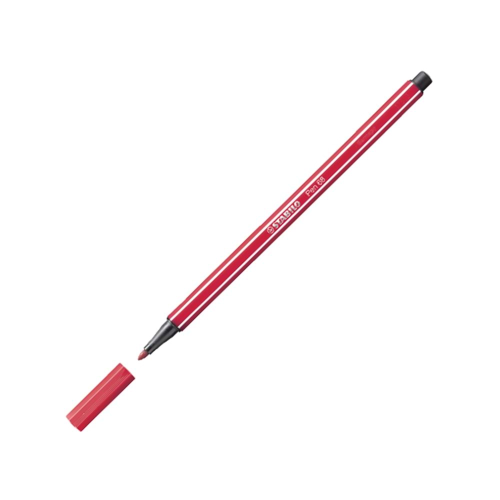 Stabilo Keçe Uçlu Boya Kalemi 1 MM Koyu Kırmızı 68/50 (1 Adet)