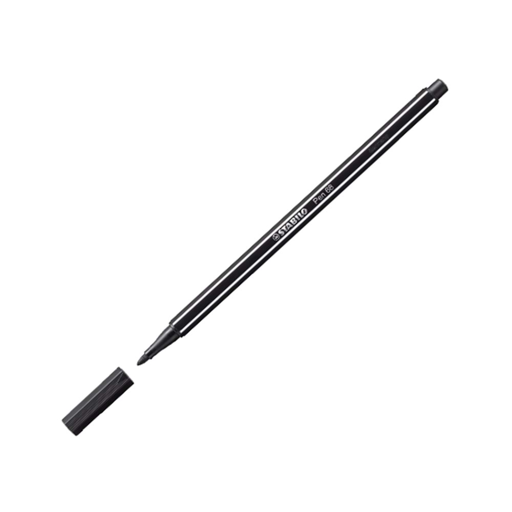 Stabilo Keçe Uçlu Boya Kalemi 1 MM Siyah 68/46 (1 Adet)