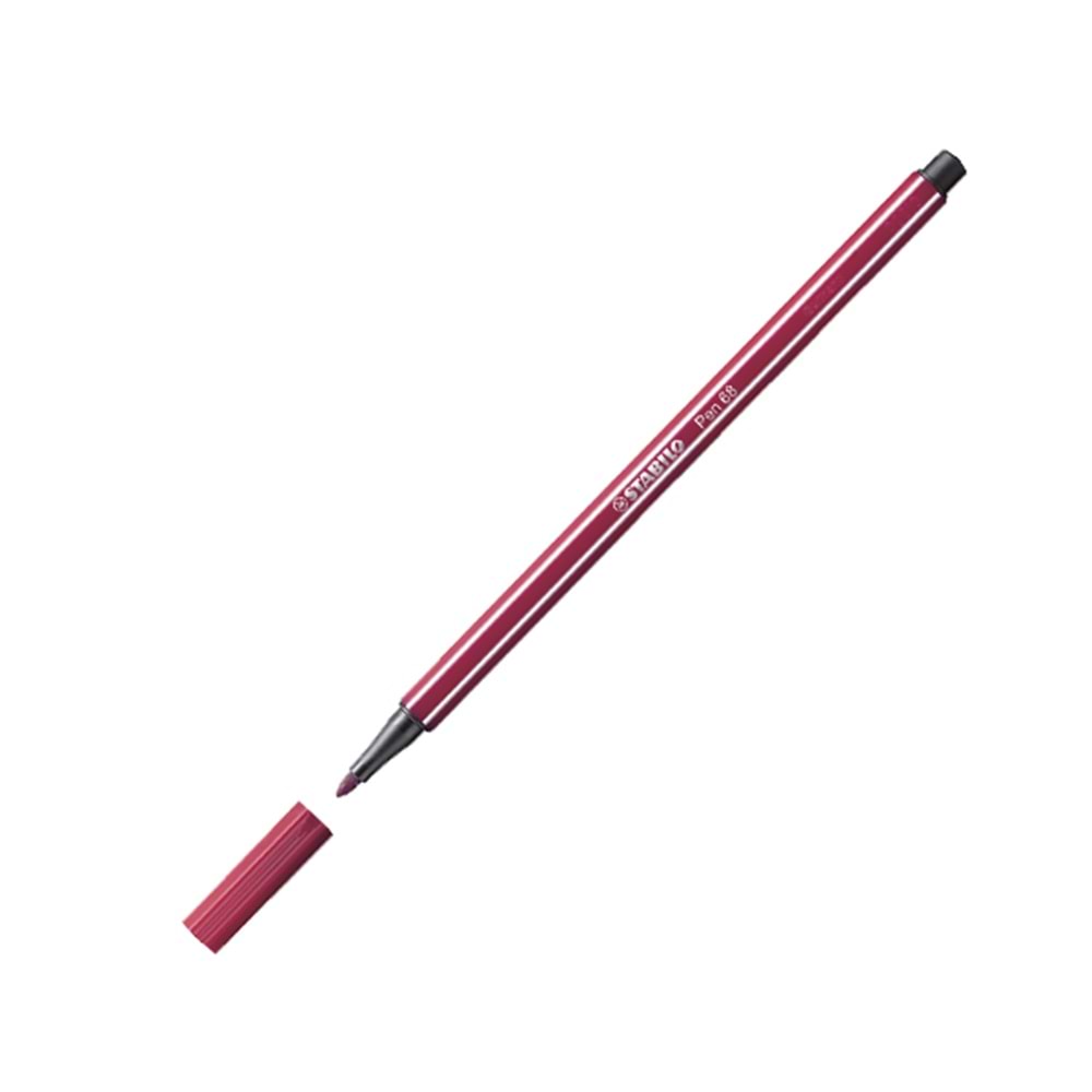 Stabilo Keçe Uçlu Boya Kalemi 1 MM Vişne Çürüğü 68/19 (1 Adet)