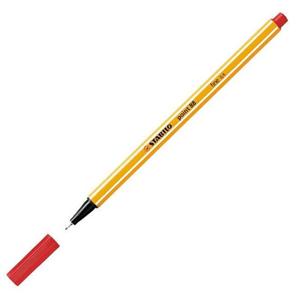 Stabilo Keçe Uçlu İnce Kalem 88 Point 0.4 MM Kırmızı 88/40 (1 Adet)
