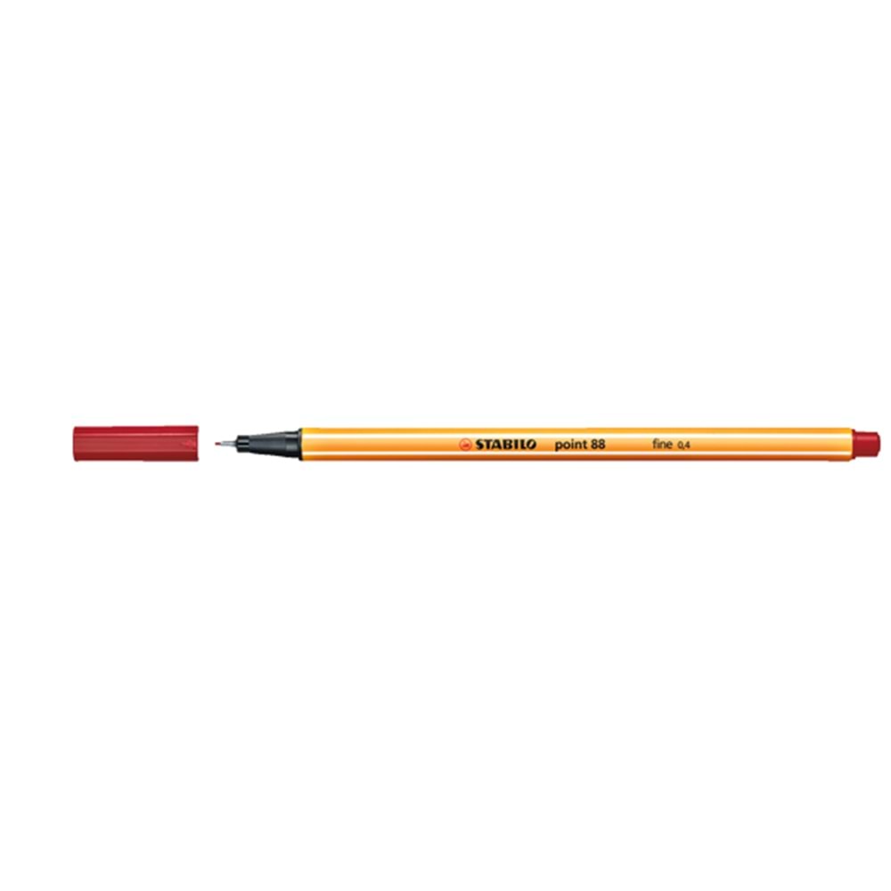 Stabilo Keçe Uçlu İnce Kalem 88 Point 0.4 MM Koyu Kırmızı 88/50 (1 Adet)
