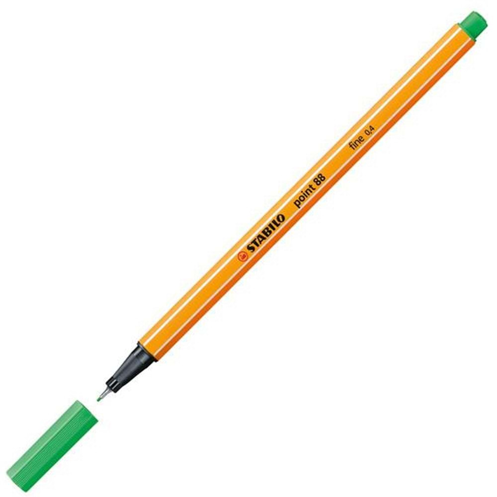 Stabilo Keçe Uçlu İnce Kalem 88 Point 0.4 MM Zümrüt Yeşili 88/16 (1 Adet)