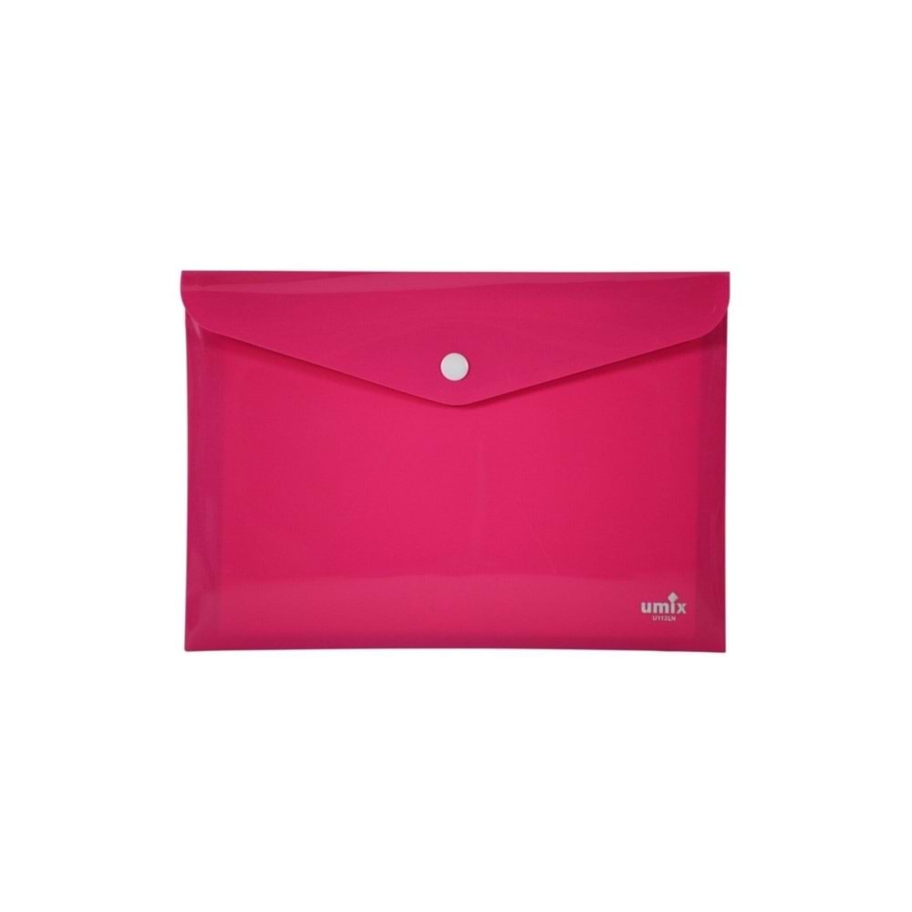 Umix Çıtçıtlı Zarf Dosya A6 Neon Pembe U1124N-PE