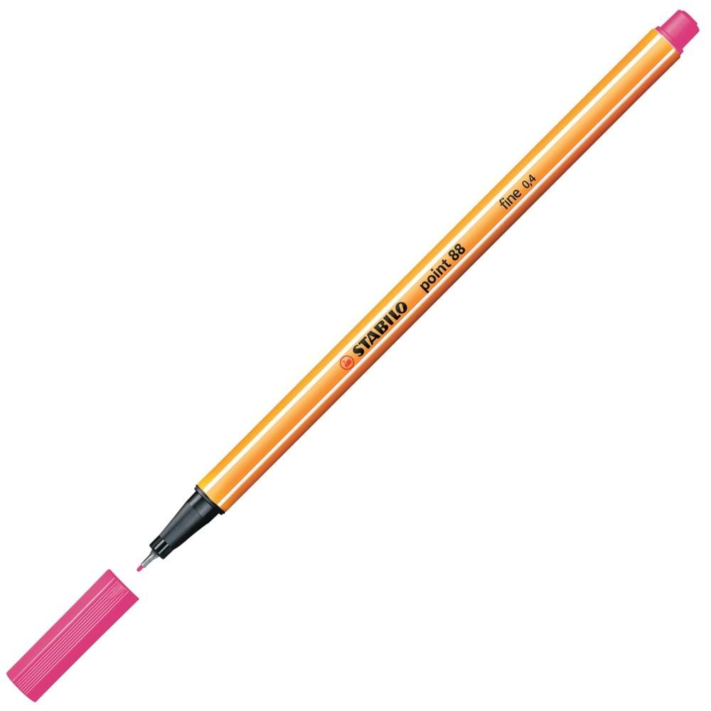 Stabilo Keçe Uçlu İnce Kalem 88 Point 0.4 MM Fosforlu Pembe 88/056 (1 Adet)