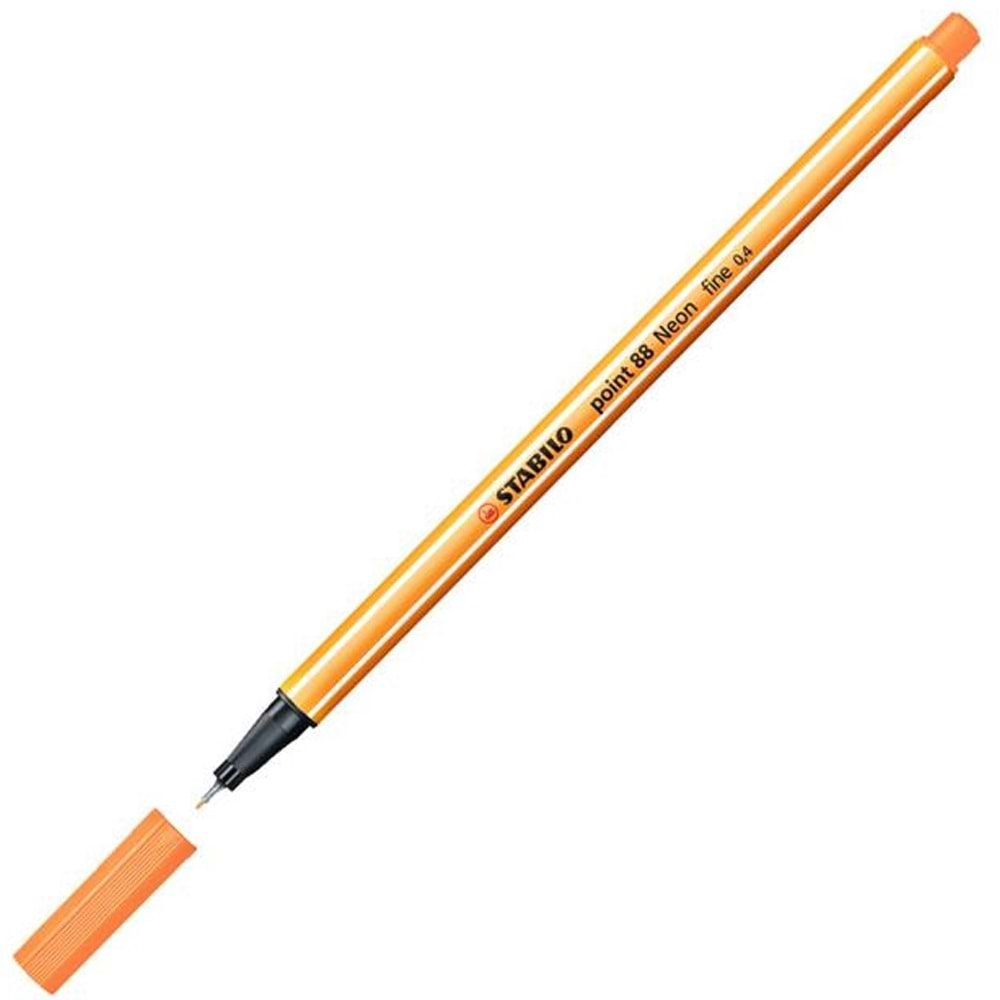 Stabilo Keçe Uçlu İnce Kalem 88 Point 0.4 MM Fosforlu Turuncu 88/054 (1 Adet)