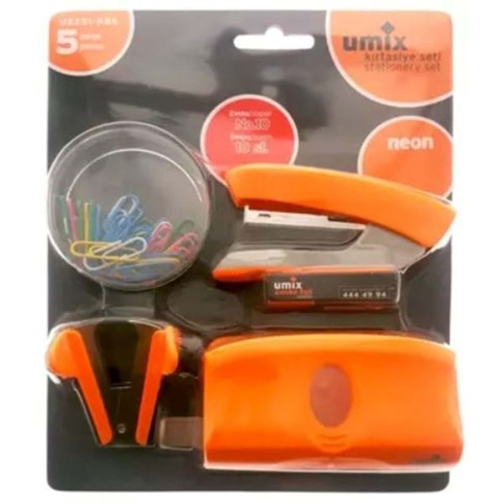Umix Kırtasiye Set Zımba Delgeç 5 li No:10 U2251