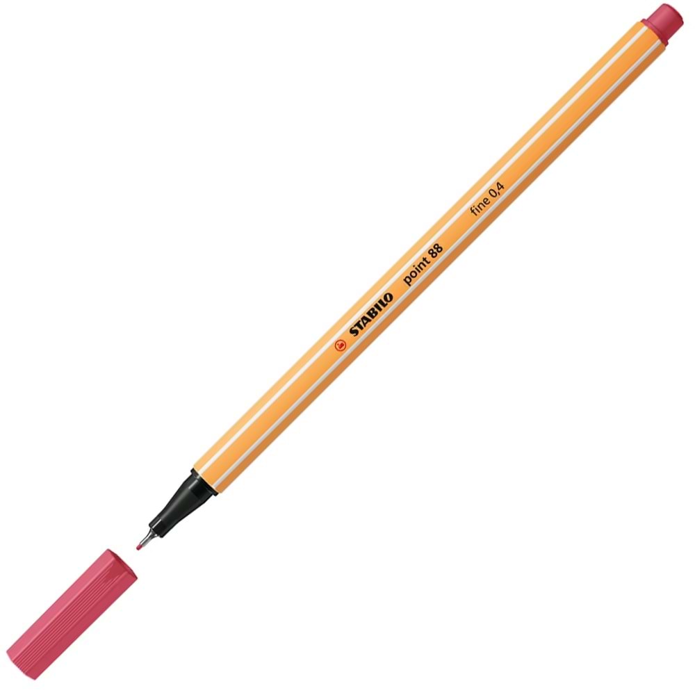Stabilo Keçe Uçlu İnce Kalem 88 Point 0.4 MM Çilek Kırmızısı 88/49 (1 Adet)