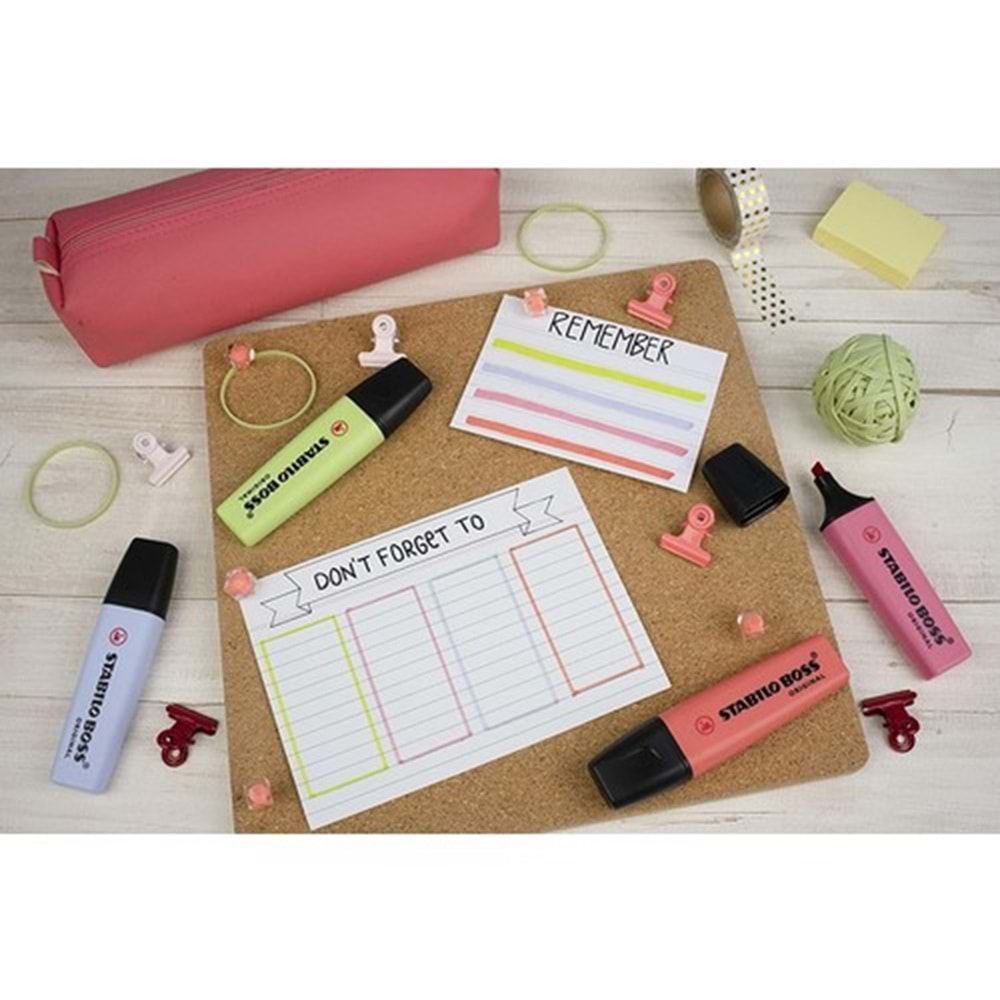 Stabilo Fosforlu Kalem Boss Pastel 8 Li Paket 70/8-2