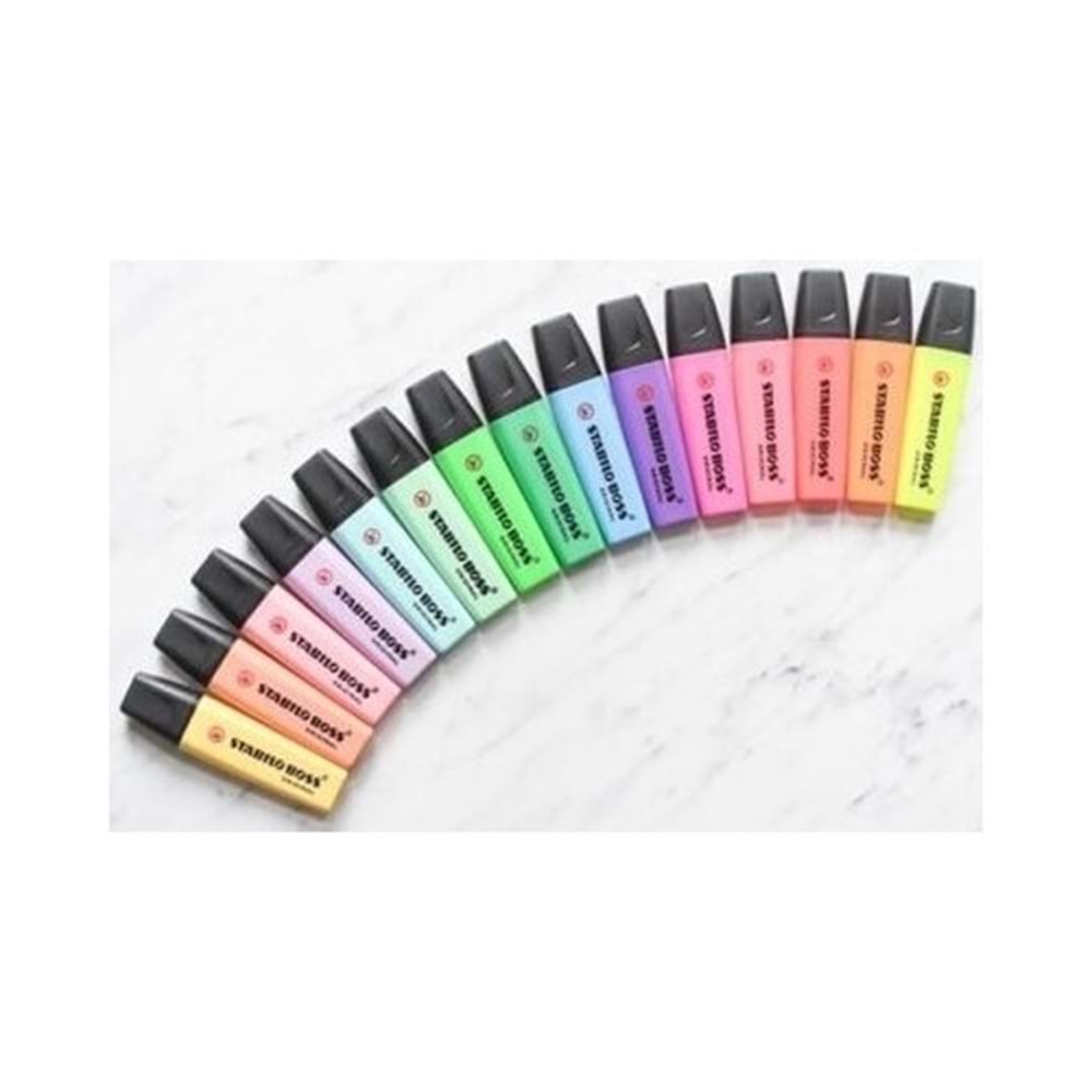 Stabilo Fosforlu Kalem Boss Orıgınal 15 Li Set 7015-01