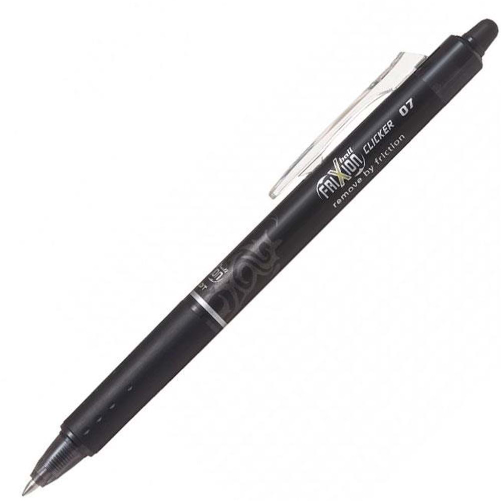 Pilot Tükenmez Kalem Frixion Clicker Bilye Uç Silinebilir 0.7 MM Siyah BLRT-FR7-B (1 Adet)
