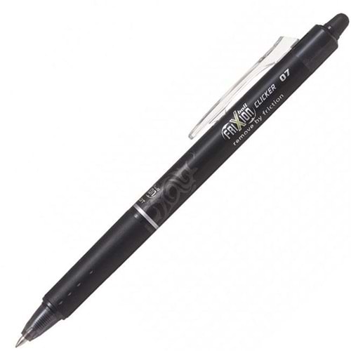 Pilot Tükenmez Kalem Frixion Clicker Bilye Uç Silinebilir 0.7 MM Siyah BLRT-FR7-B (1 Adet)
