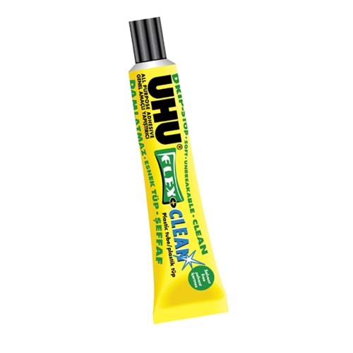 Uhu Sıvı Yapıştırıcı Flex+Clean Solventsiz 20 ML 48306 (1 Adet)