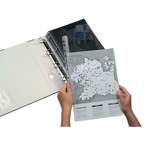 Durable Delikli Sırtlık Şeffaf 30 Syf 2902 (1 Adet)