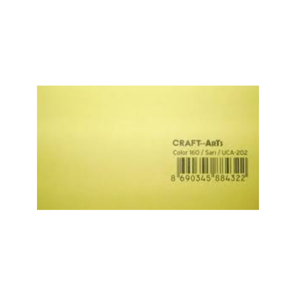 Craft And Arts Fon Kartonu 160 Gr 50x70 Sarı (1 Adet)