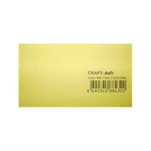 Craft And Arts Fon Kartonu 160 Gr 50x70 Sarı (1 Adet)