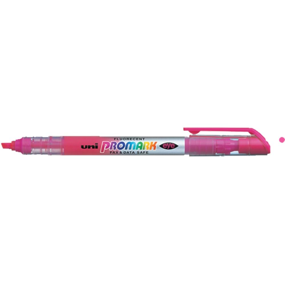 Uni-Ball Fosforlu Kalem Promark Eye Cep Tipi Pembe USP-105 (1 Adet)