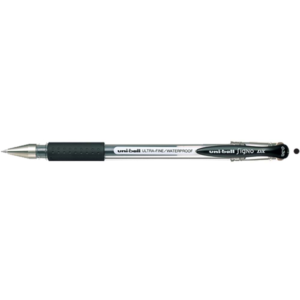 Uni-Ball Roller Kalem Signo DX Jel Bilye Uç 0.38 MM Siyah UM-151 (1 Adet)