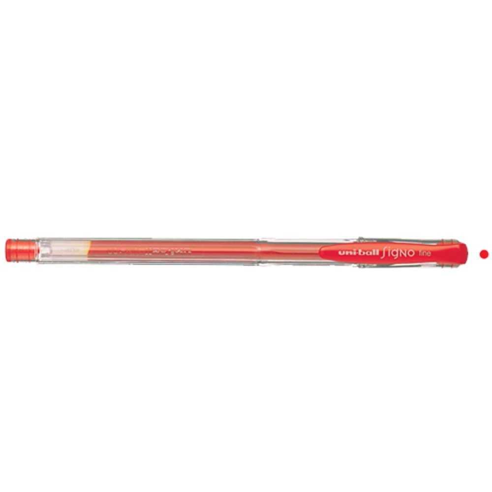 Uni-Ball Roller Kalem Signo Fine Jel Bilye Uç 0.7 MM Kırmızı UM-100 (1 Adet)
