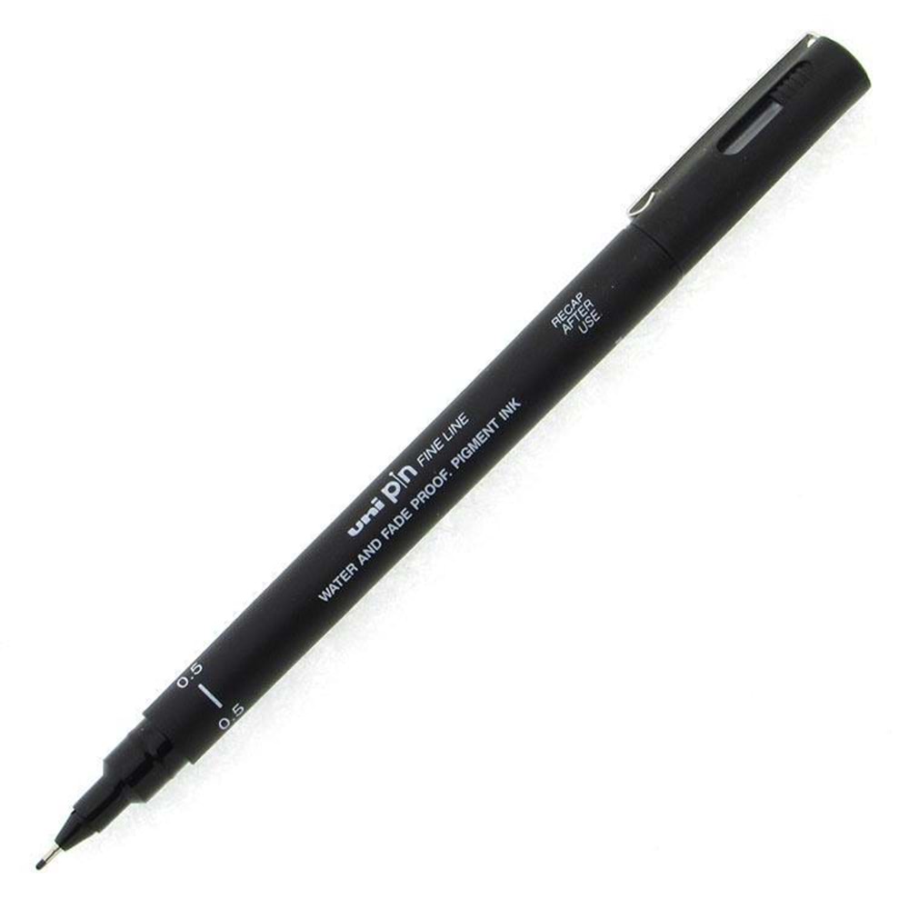 Uni-Ball Çizim Kalemi Akrilik Uçlu Fine Line Pin 0.05 MM Siyah PIN 0.005-200 (1 Adet)