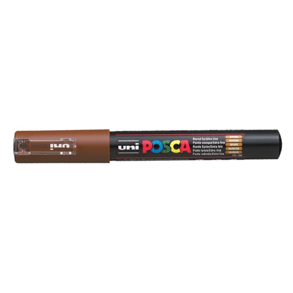 Uni-Ball Markör Boyama Posca Su Bazlı Poster 0.7 MM Kahverengi PC-1M (1 Adet)