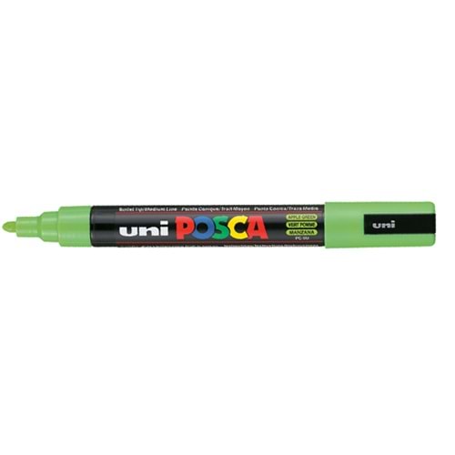 Uni-Ball Markör Boyama Posca Su Bazlı Poster 1.8-2.5 MM Elma Yeşili PC-5M