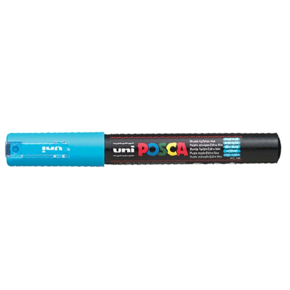 Uni-Ball Markör Boyama Posca Su Bazlı Poster 0.7 MM Açık Mavi PC-1M (1 Adet)