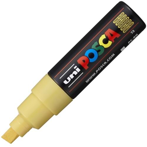 Uni-Ball Markör Boyama Posca Su Bazlı Poster 8.0 Saman Sarı PC-8K (1 Adet)