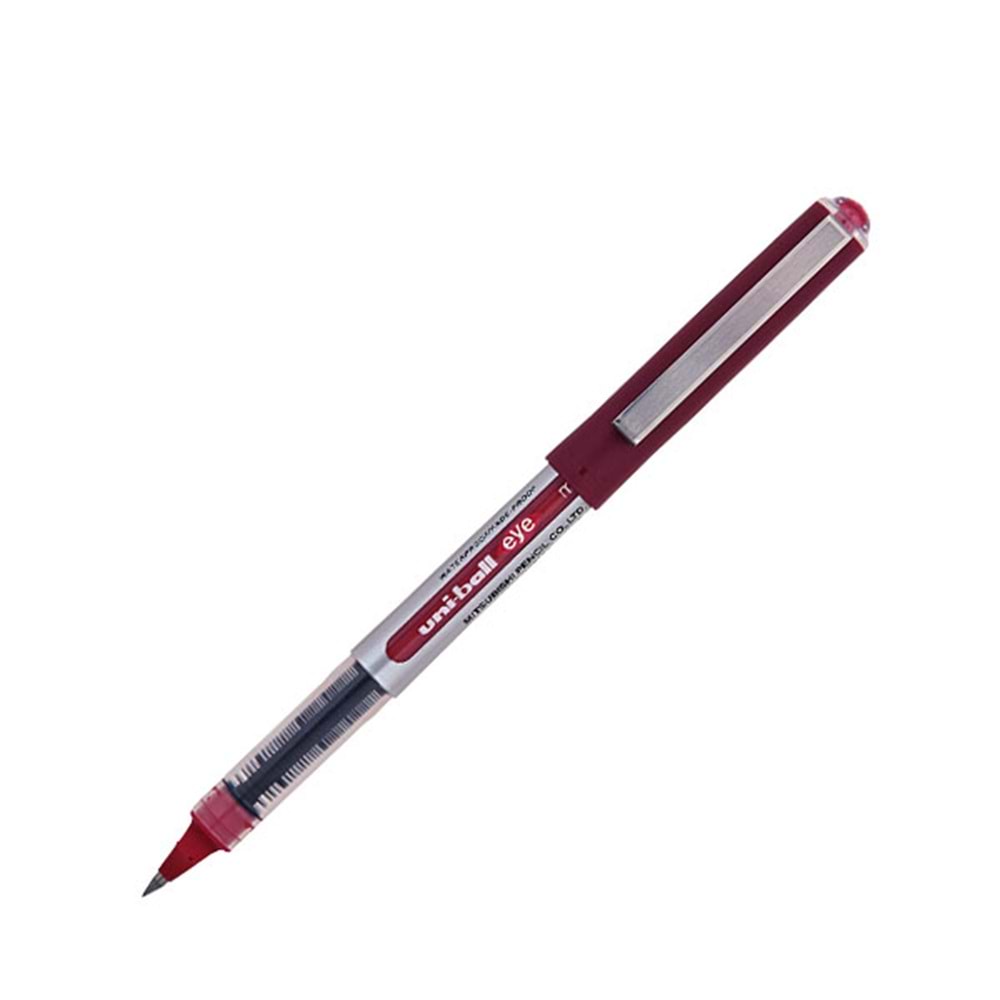 Uni-Ball Roller Kalem 10 Eye Broad Jel Bilye Uç İmza Kalemi 1.0 MM Kırmızı UB-150 (1 Adet)