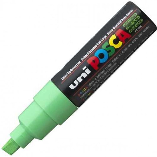 Uni-Ball Posca 8.0 Su Bazlı Poster Markörü A.Yeşil PC-8K (1 Adet)