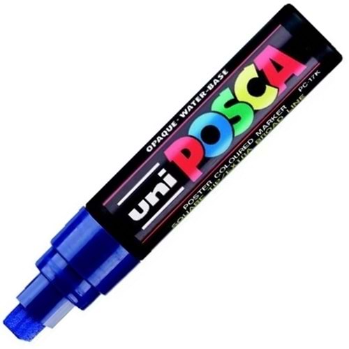 Uni-Ball Posca 15.0 Su Bazlı Poster Markörü Mavi Pc-17K (1 Adet)