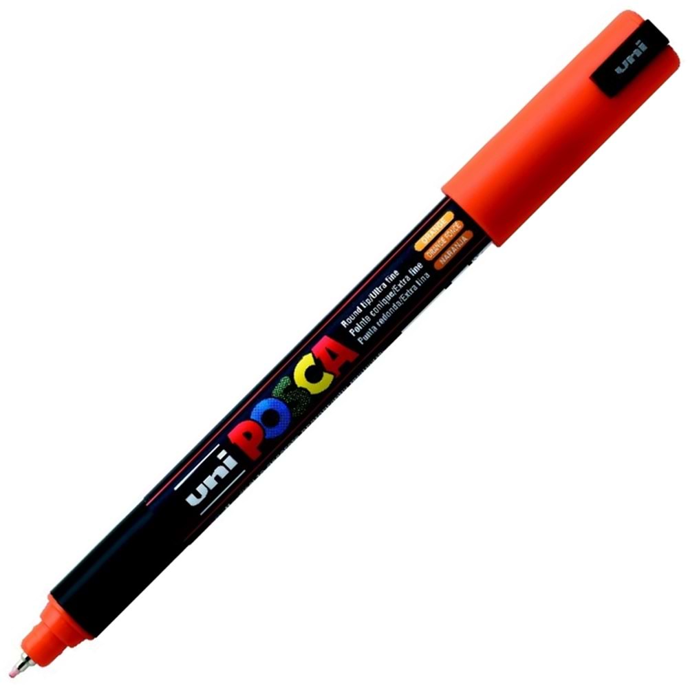 Uni-Ball Markör Posca 0.7 MM Su Bazli Poster Turuncu N PC-1MR (1 Adet)