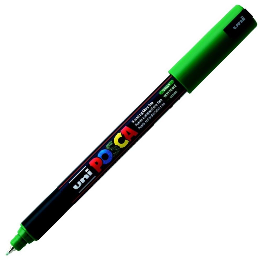 Uni-Ball Markör Posca 0.7 MM Su Bazlı Poster Yeşil N PC-1MR (1 Adet)