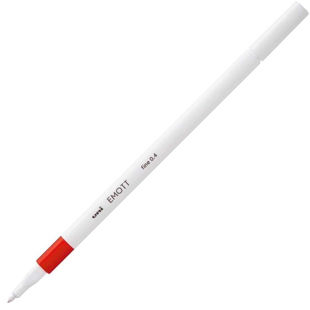 Uni-Ball Akrilik Uçlu Kalem Emott 0.4 MM Fine Kırmızı (1 Adet)