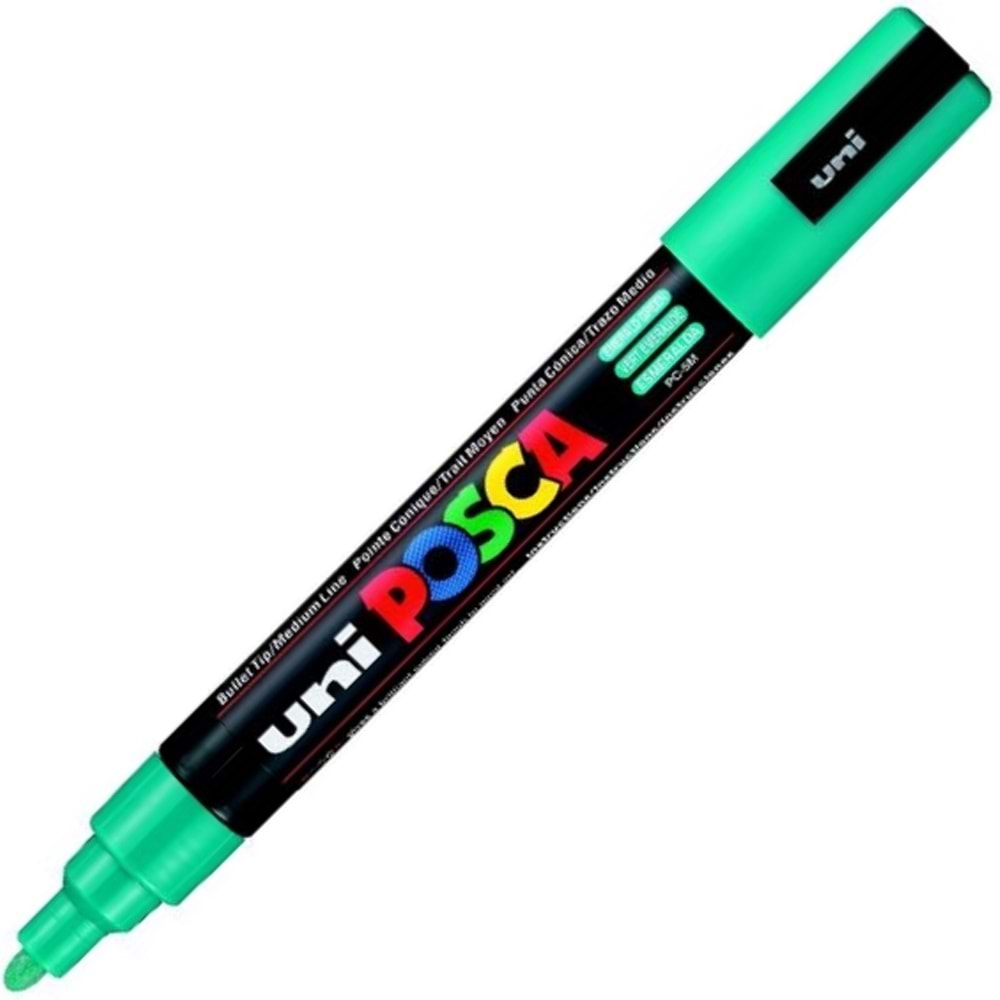 Uni-Ball Posca 1.8-2.5 Su Bazlı Poster Markörü Zümrüt Yeşilin Pc-5M (1 Adet)