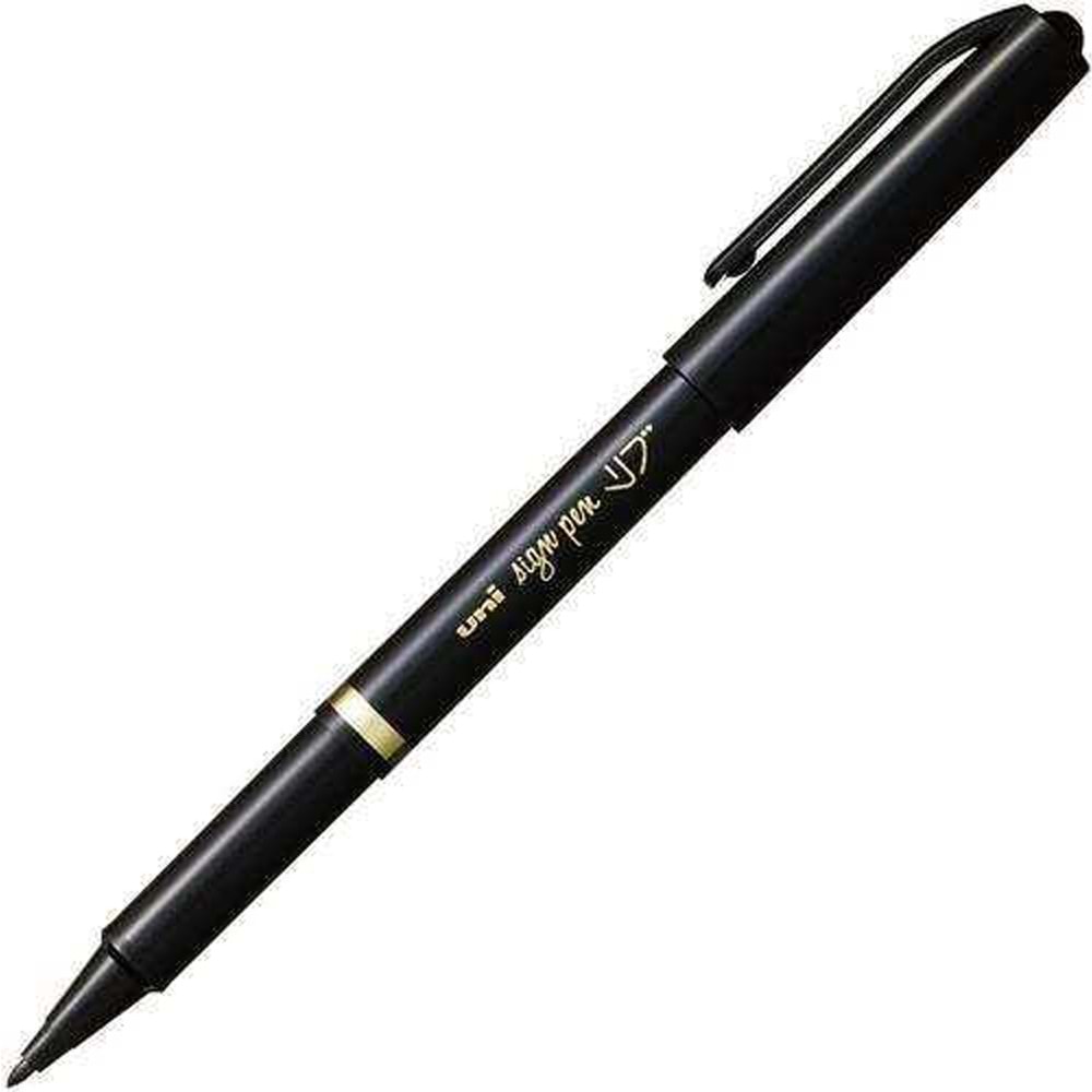 Uni-Ball İmza Kalemi Mitsubishi Sign Pen 1.0 Akrilik Uçlu Siyah MYT-7 (1 Adet)