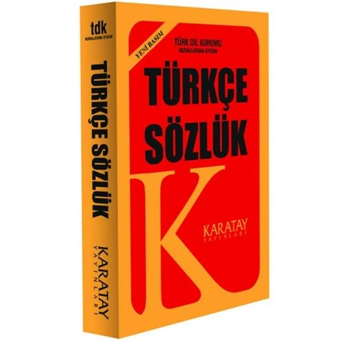 4E Sözlük Türkçe Plastik Kapak 1.Hamur Sarı Karatay Yayınevi