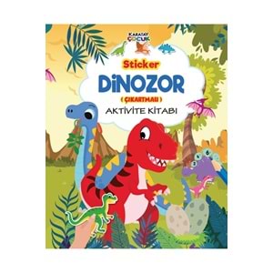 4E 50 Sticker Aktivite Kitabı Çiftlik-Dinozor